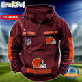 NFL Cleveland Browns Football Team Custom Name Cargo Hoodie