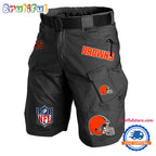 NFL Cleveland Browns Football Team Military Tactical Shorts