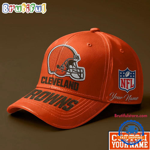 NFL Cleveland Browns Football Team Personalized All Over Print Cap