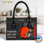 NFL Cleveland Browns Forever Not Just When We Win Women’s Leather Hand Bag