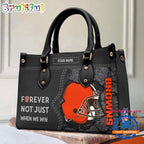 NFL Cleveland Browns Forever Not Just When We Win Women’s Leather Hand Bag