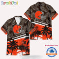 NFL Cleveland Browns Palm Tree Tropical Trendy Football Hawaiian Shirt