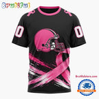 NFL Cleveland Browns Personalized Pink Fights Breast Cancer 2026 Design Hoodie, TShirt, Sweatshirt