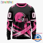 NFL Cleveland Browns Personalized Pink Fights Breast Cancer 2026 Design Hoodie, TShirt, Sweatshirt