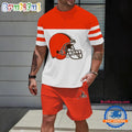 NFL Cleveland Browns Trendy Summer T Shirt And Shorts Set