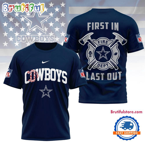 NFL Dallas Cowboys 2025 Fire Dept Unisex 3D Shirt