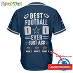 NFL Dallas Cowboys Best Dad Ever Baseball Jersey