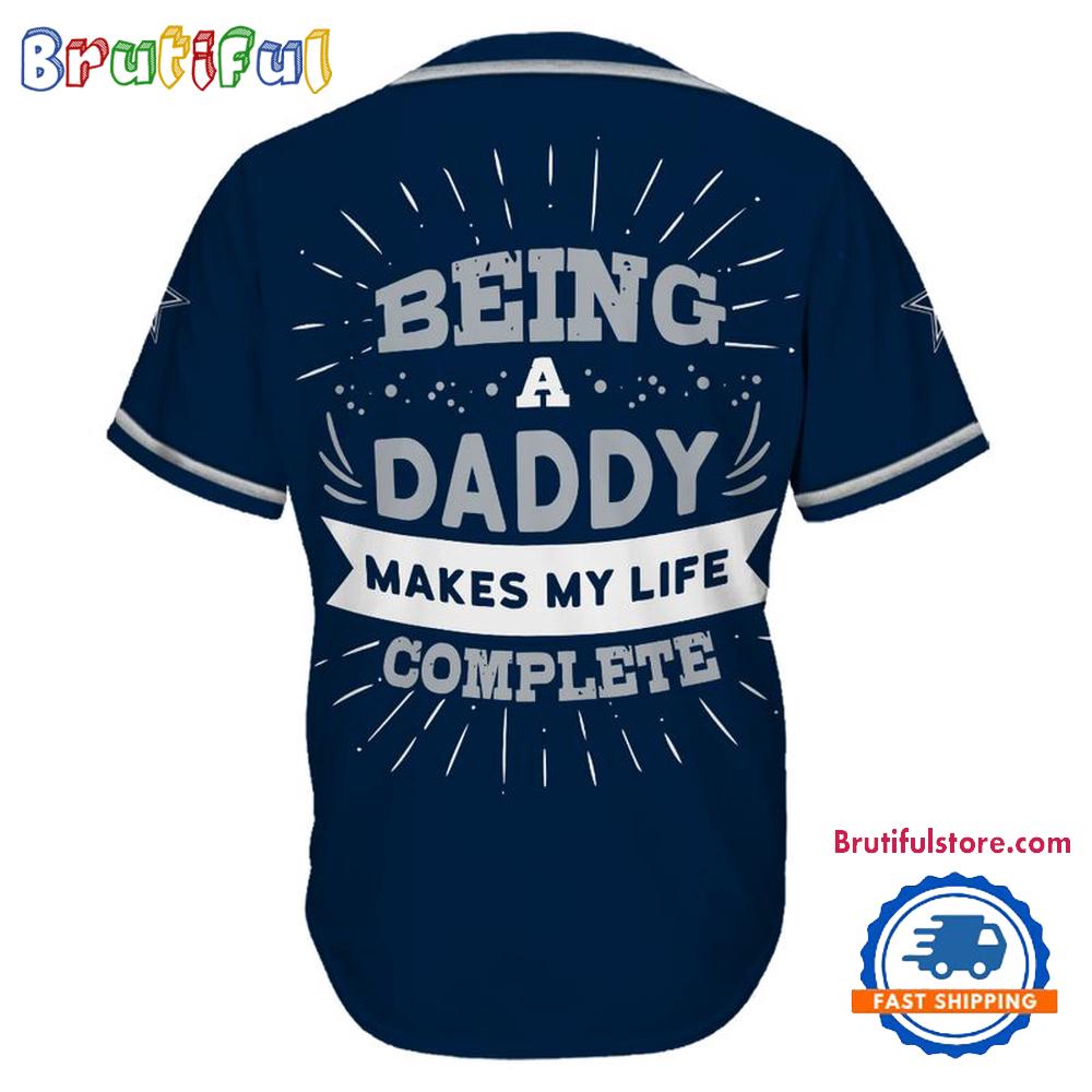 NFL Dallas Cowboys Football Being A Daddy Father’s Day Baseball Jersey