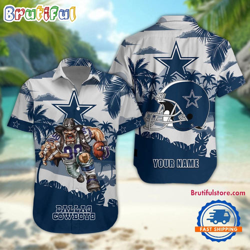 NFL Dallas Cowboys Football Mascot Summer Hawaiian Shirt