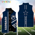 NFL Dallas Cowboys Football New Season Personalized Sleeveless Down Puffer Jacket