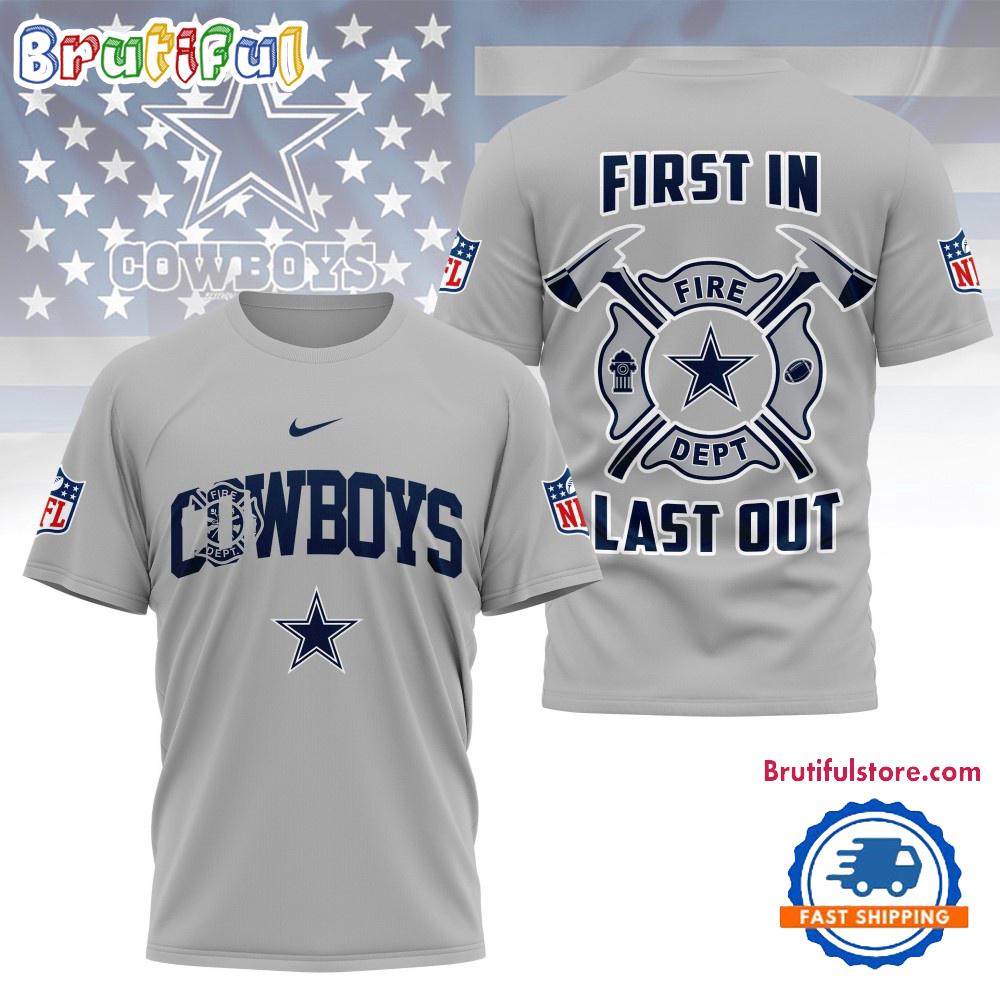 NFL Dallas Cowboys Football Team Fire Dept Design T Shirt