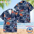 NFL Dallas Cowboys Football Team Flower Summer Design Hawaiian Button Shirt