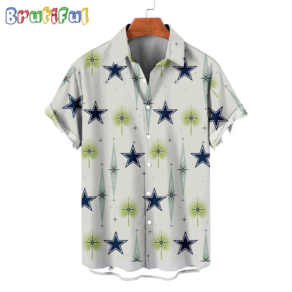 NFL Dallas Cowboys Football Team Logo Funny Aloha Hawaiian Shirt