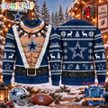 NFL Dallas Cowboys Funny Body Design Christmas Ugly Sweater