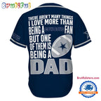 NFL Dallas Cowboys I Love Being A Dad Father’s Day Baseball Jersey