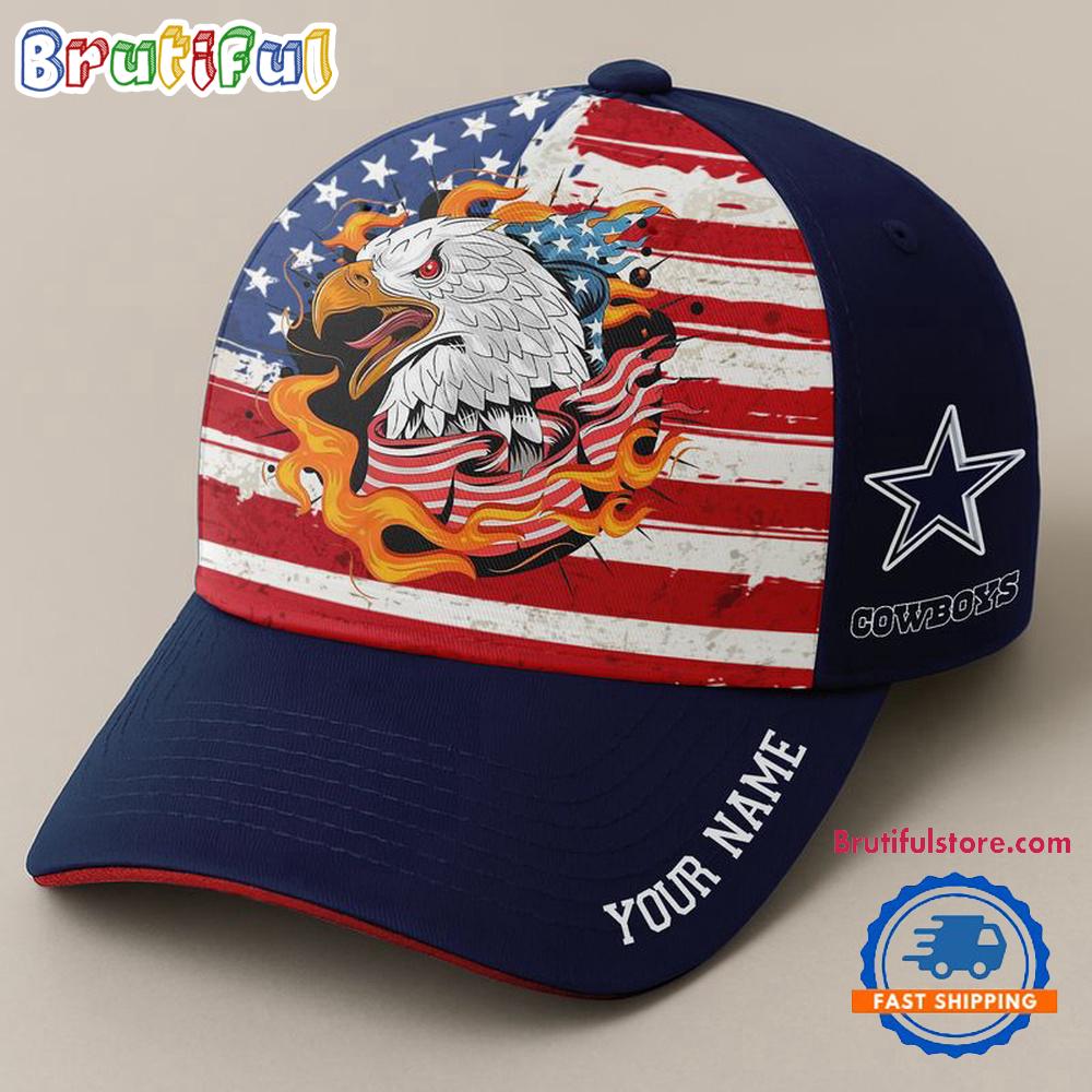 NFL Dallas Cowboys Independence Day Classic Cap, Football Happy 4th of July Cap Hats
