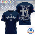 NFL Dallas Cowboys Jesus In My Veins In My Heart All Over Print Shirt