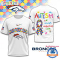 NFL Denver Broncos Autism Awareness Accept Understand Love All Over Print Shirt