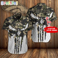 NFL Denver Broncos Camo Veterans Military Hawaiian Shirt