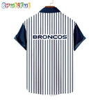 NFL Denver Broncos Classic Retro Mascot Line Summer Beach Hawaiian Shirt