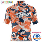NFL Denver Broncos Football Team Colorful Camo Cycling Jersey