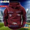 NFL Denver Broncos Football Team Custom Name Cargo Hoodie