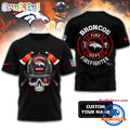 NFL Denver Broncos Football Team Fire Fighter Unisex 3D Shirt
