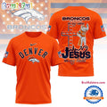 NFL Denver Broncos Jesus In My Veins In My Heart All Over Print Shirt