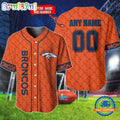 NFL Denver Broncos Logo Team Hologram Pattern Design Baseball Jersey