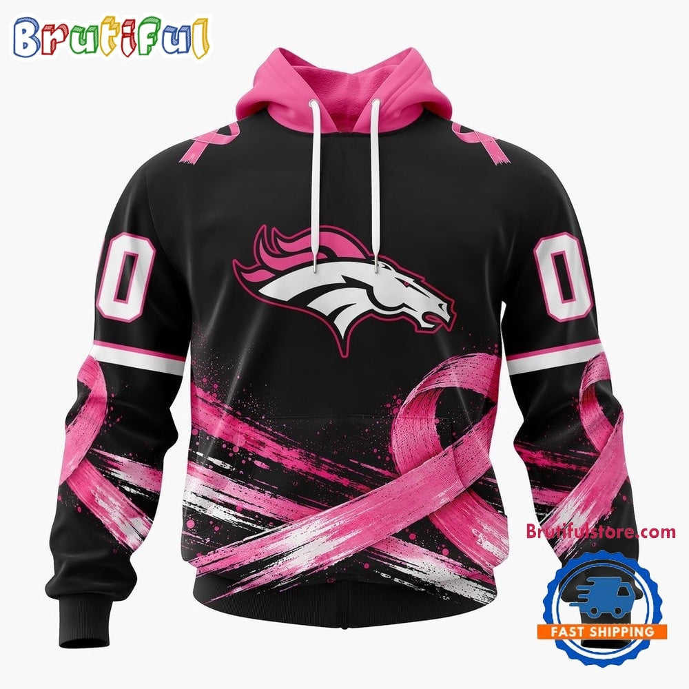 NFL Denver Broncos Personalized Pink Fights Breast Cancer 2026 Design Hoodie, TShirt, Sweatshirt