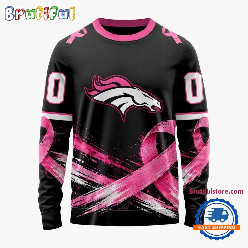 NFL Denver Broncos Personalized Pink Fights Breast Cancer 2026 Design Hoodie, TShirt, Sweatshirt