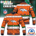 NFL Denver Broncos Snow Xmas Tree Christmas Custom Baseball Jacket