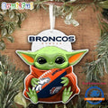 NFL Denver Broncos Special Baby Yoda Star Wars Movies Christmas Ornament, Football Christmas Tree Ornament