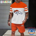 NFL Denver Broncos Trendy Summer T Shirt And Shorts Set