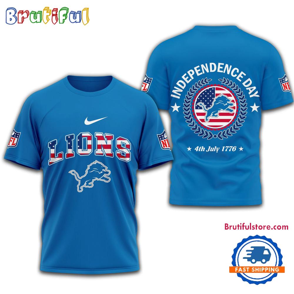 NFL Detroit Lions 2025 Independence Day All Over Print Shirt