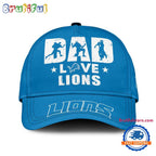 NFL Detroit Lions Dad Love Best Father’s Day Baseball Cap