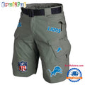 NFL Detroit Lions Football Team Military Tactical Shorts