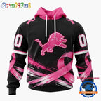 NFL Detroit Lions Personalized Pink Fights Breast Cancer 2026 Design Hoodie, TShirt, Sweatshirt
