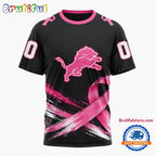 NFL Detroit Lions Personalized Pink Fights Breast Cancer 2026 Design Hoodie, TShirt, Sweatshirt