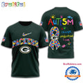 NFL Green Bay Packers 2025 Autism Awareness 3D Shirt