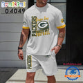 NFL Green Bay Packers 3D Printed T Shirt And Shorts Set