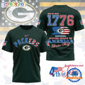 NFL Green Bay Packers 4th of July Happy Independence Day 1776 3D Shirt