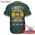NFL Green Bay Packers Best Dad Ever Baseball Jersey