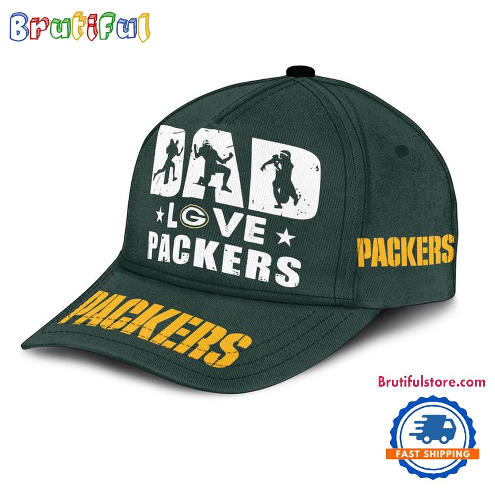 NFL Green Bay Packers Dad Love Best Father’s Day Baseball Cap