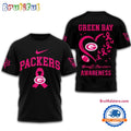 NFL Green Bay Packers Football 2025 New Design Breast Cancer Awareness 3D Shirt