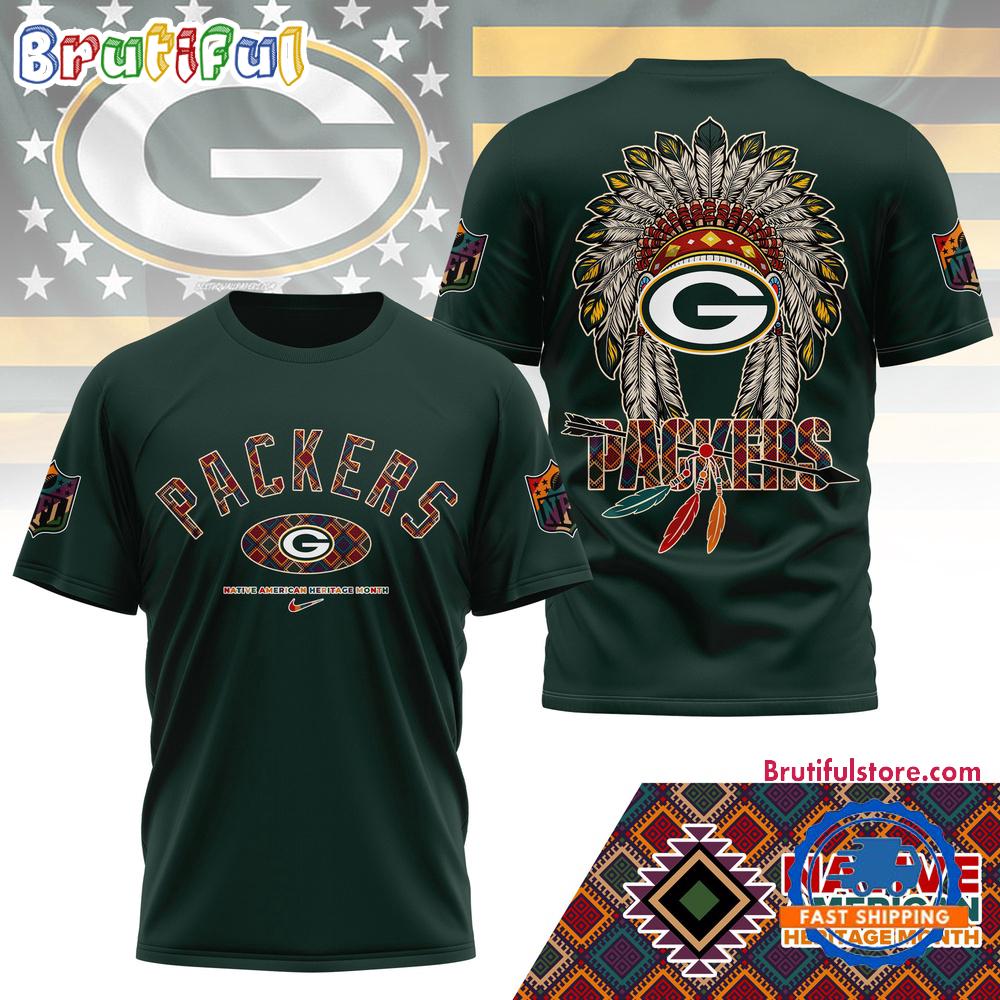 NFL Green Bay Packers Football Native American Heritage Month Unisex 3D Shirt