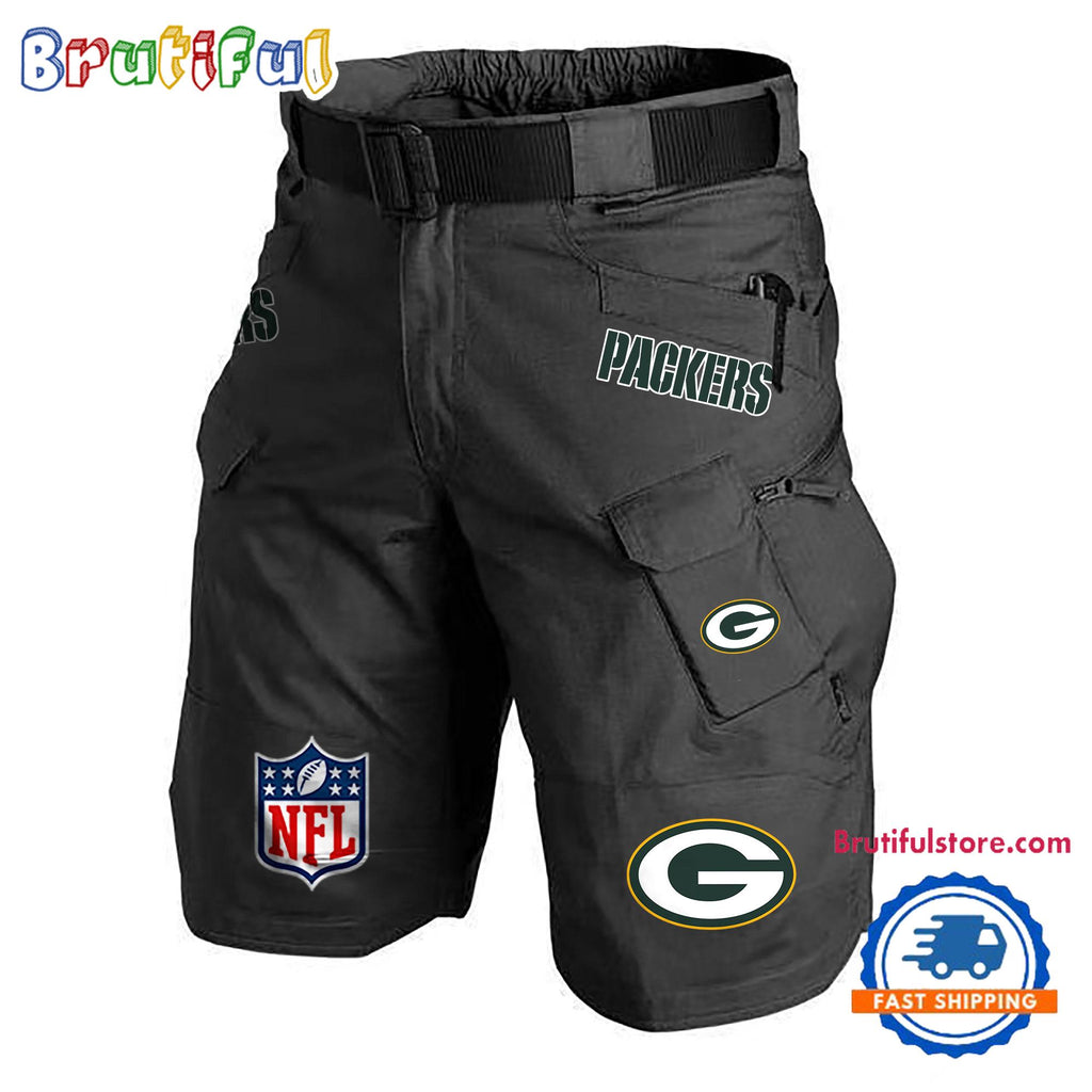 NFL Green Bay Packers Football Team Military Tactical Shorts