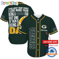 NFL Green Bay Packers I Love Being A Dad Father’s Day Baseball Jersey