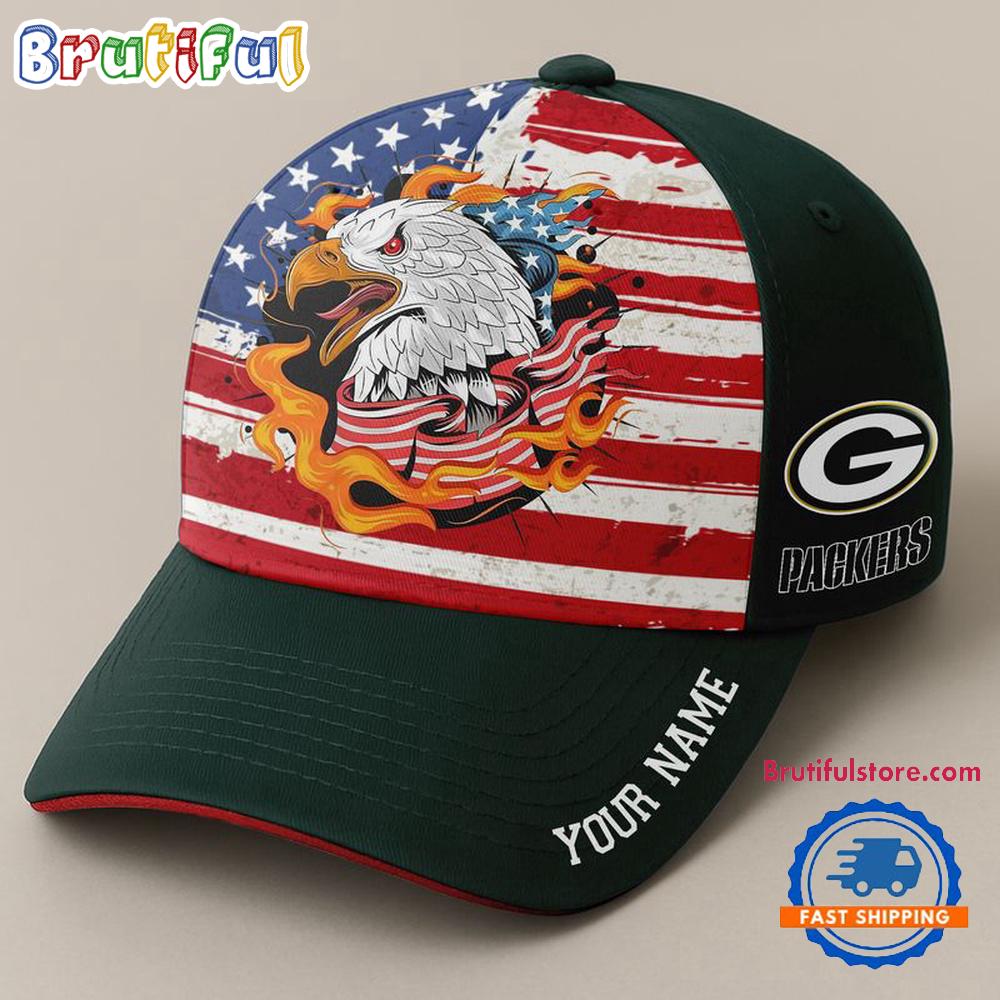 NFL Green Bay Packers Independence Day Classic Cap, Football Happy 4th of July Cap Hats