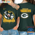NFL Green Bay Packers Mickey Mouse Women’s Cross Strap Shoulder Shirt, Football One Shoulder Shirt